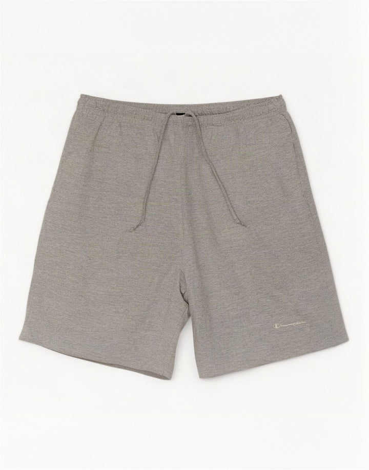 Champion Herren-Sportshorts XL aus grau gefleckter Baumwolle