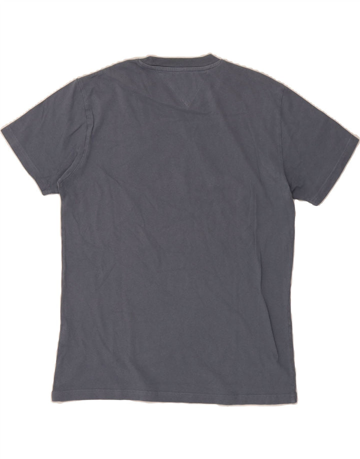 TOMMY HILFIGER Mens Graphic T-Shirt Top Medium Blue Vintage Tommy Hilfiger and Second-Hand Tommy Hilfiger from Messina Hembry 