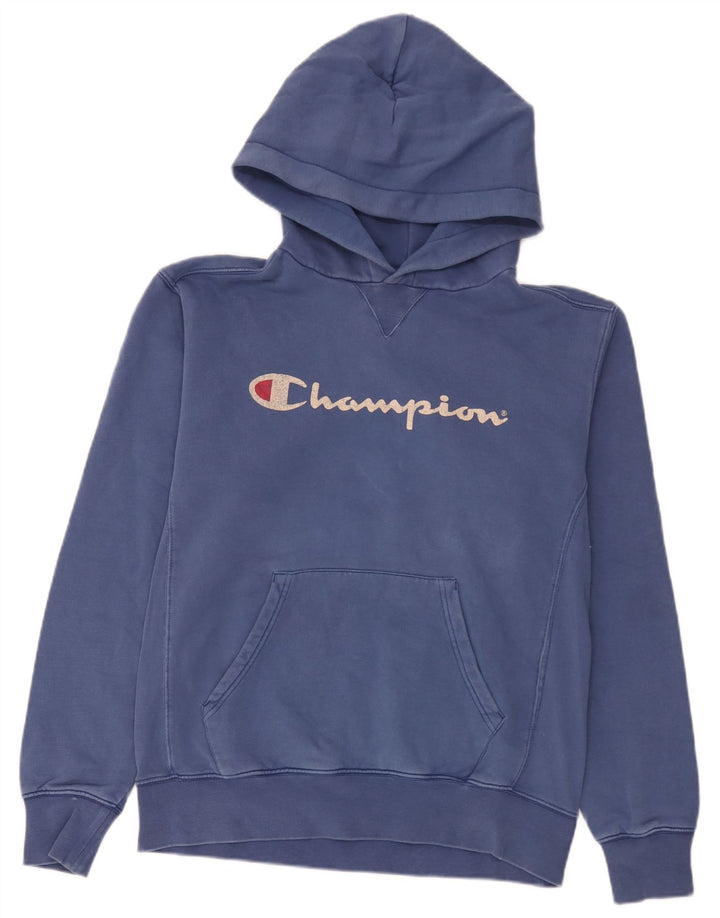 Champion Herren-Kapuzenpullover mit Grafik, Größe L, Blau