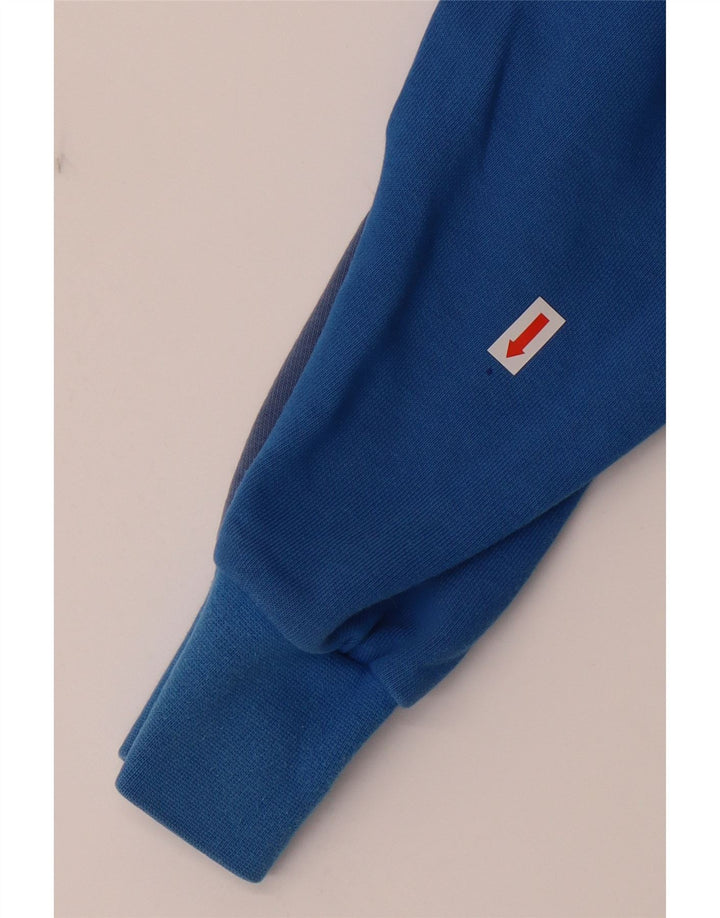 PUMA Mens Graphic Hoodie Jumper Medium Blue Cotton