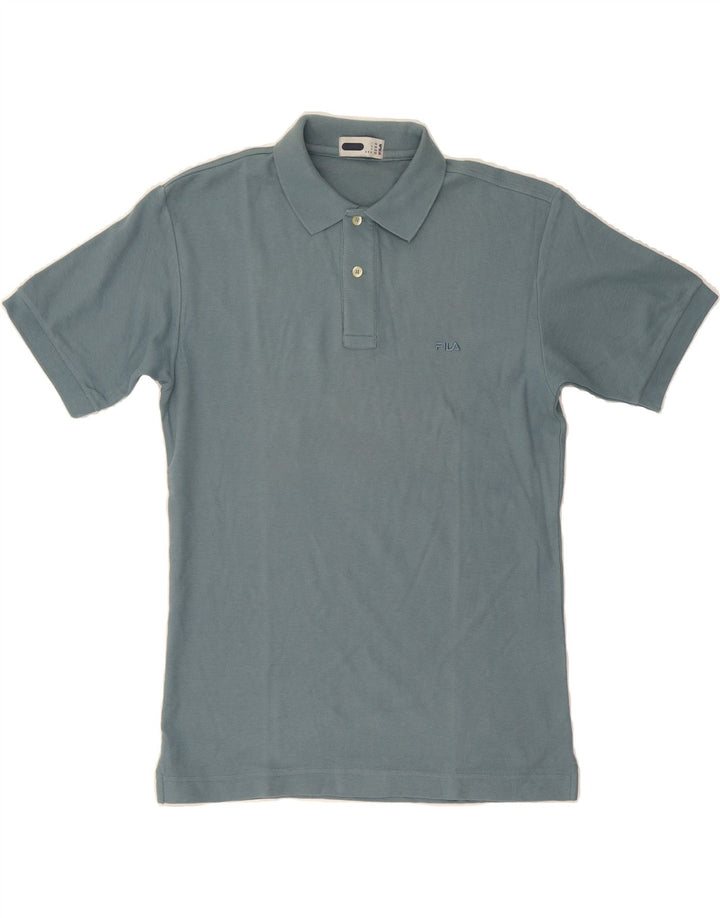 FILA Mens Oversized Polo Shirt XS Blue Cotton Vintage Fila and Second-Hand Fila from Messina Hembry 