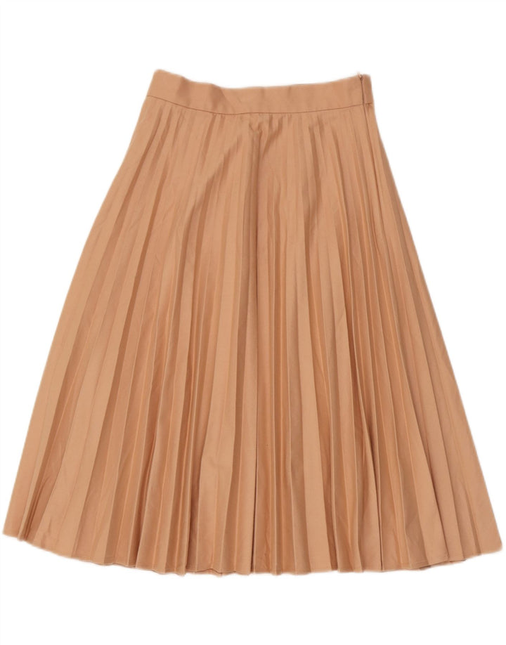 Zara Damen Faltenrock XS W24 Beige