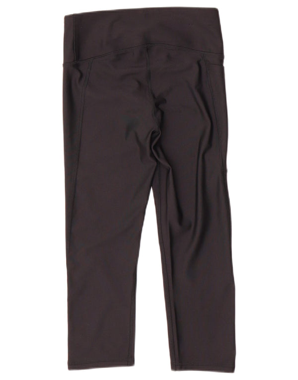Under Armour Damen Heat Gear Capri Leggings UK 8 Small Schwarz