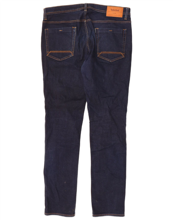 Timberland Herren Slim Jeans W34 L34 Marineblaue Baumwolle