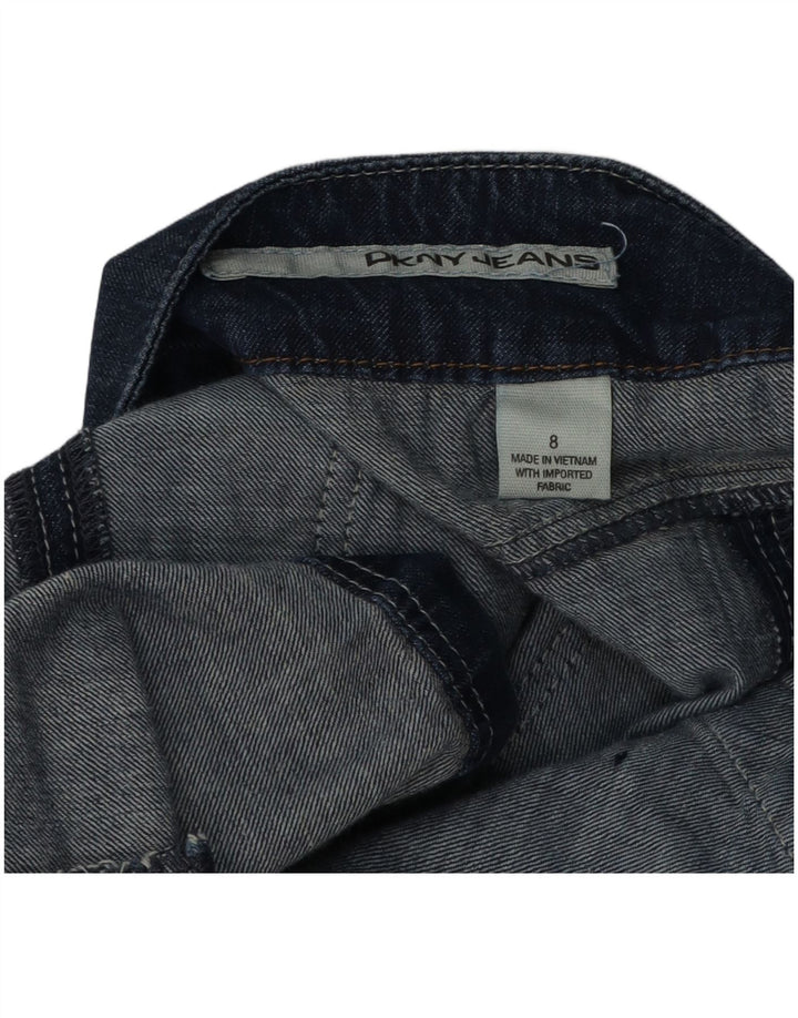 Dkny Damen Mini-Jeansrock US 8 Medium W32 Blau