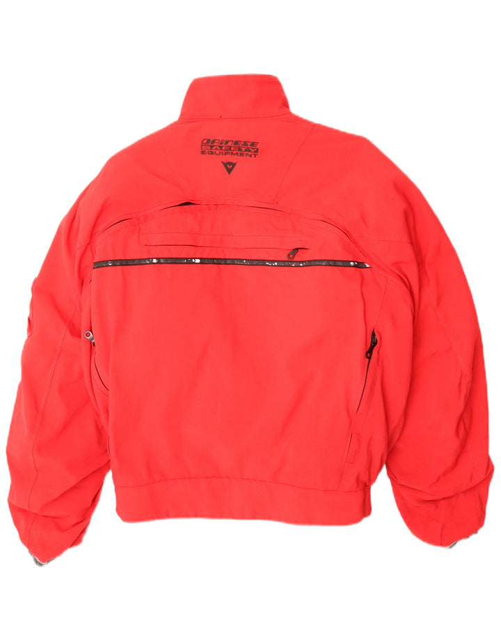 Dainese Herren Racer Jacke Größe 50 Mittelrotes Nylon