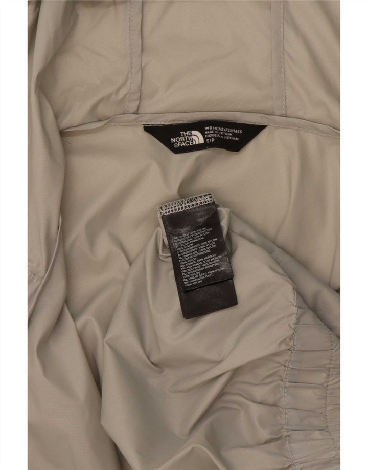 The North Face Womens Hooded Oversized Rain Jacket UK 10 Small Graues Nylon