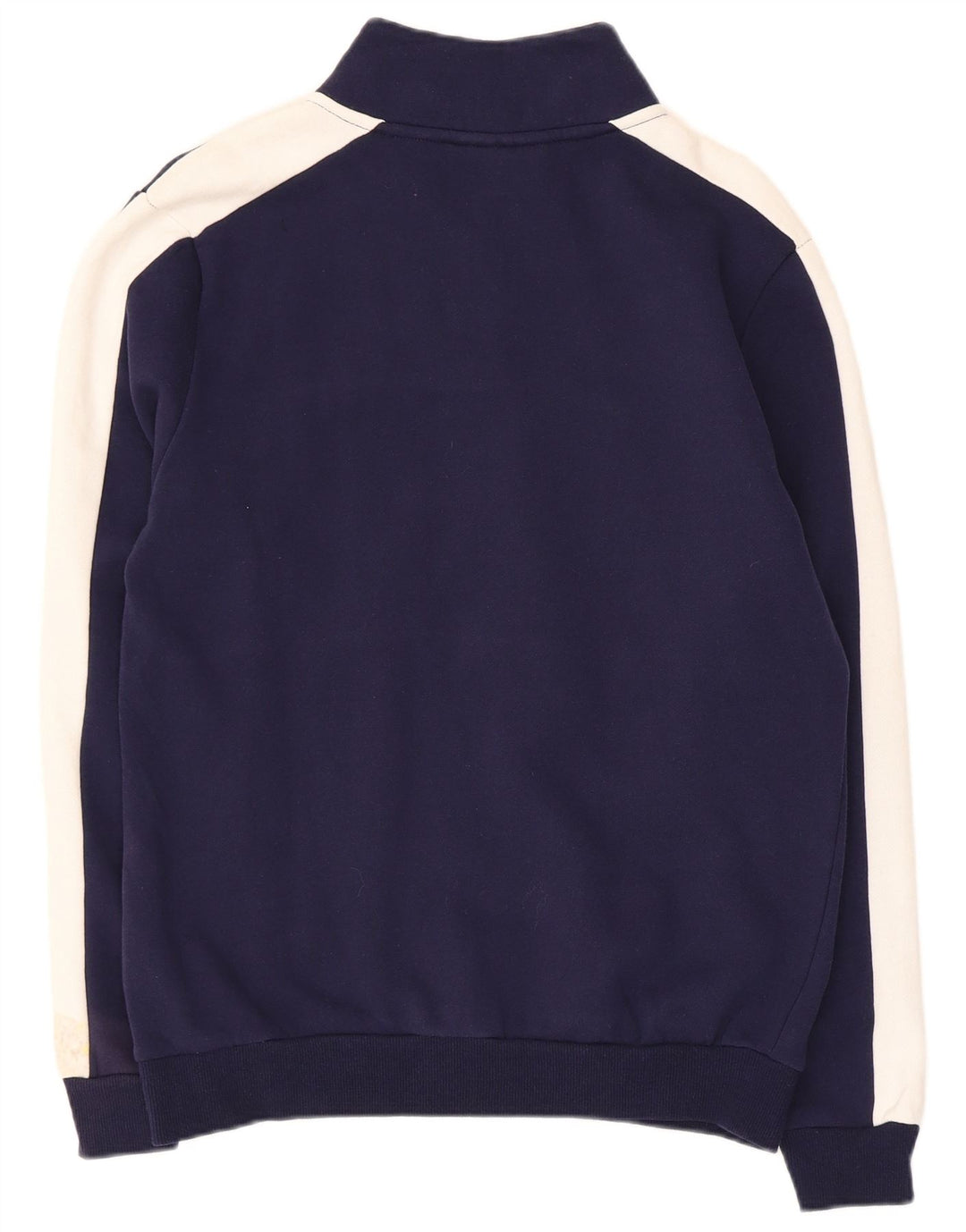 Fila Herren-Sweatshirt mit grafischem Reißverschluss und Rundhalsausschnitt, Größe S, Marineblau, Farbblock