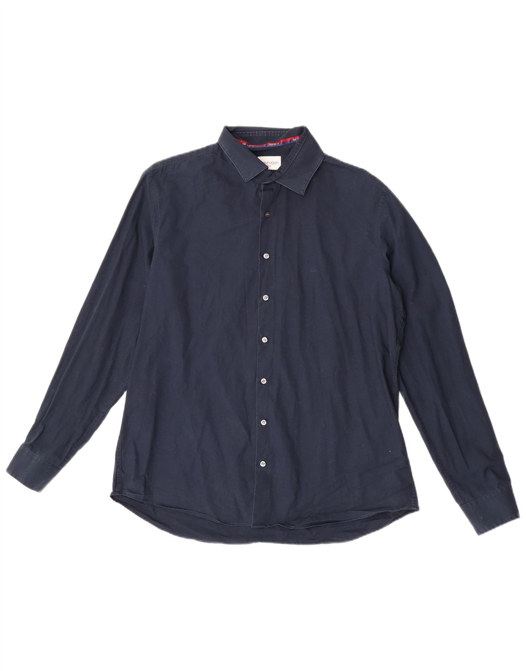 Calvin Klein Herren Slim Fit Hemd Größe 42 17 XL Marineblau
