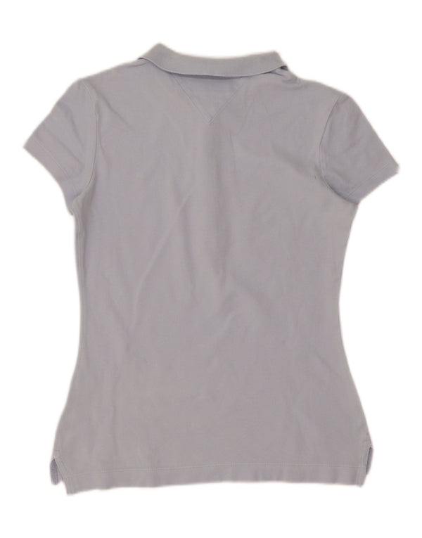 Tommy Hilfiger Damen Slim Fit Poloshirt UK 12 Mittelblau