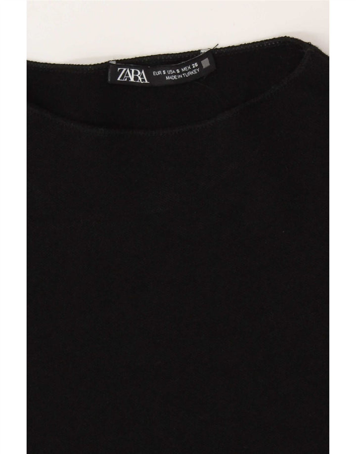 Zara Damen, figurbetontes Kleid, Gr. 8, Schwarz