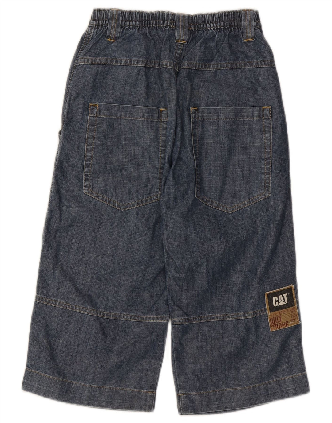 CAT Boys Cargo Straight Jeans 9-10 Years W24 L16  Blue Cotton