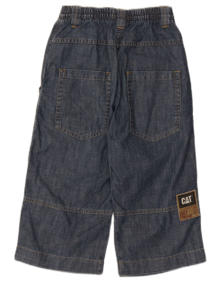 CAT Boys Cargo Straight Jeans 9-10 Years W24 L16  Blue Cotton