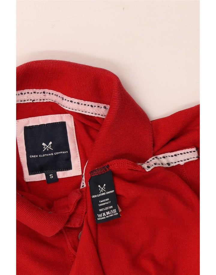Crew Clothing Herren-Poloshirt, Größe S, rote Baumwolle