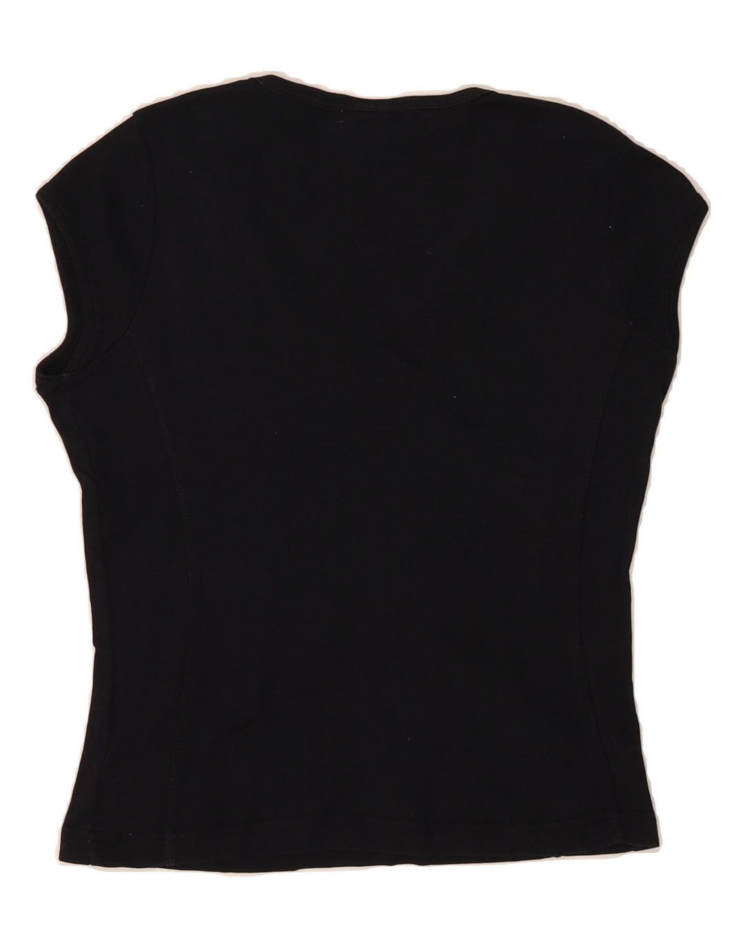 CHAMPION Womens T-Shirt Top UK 12 Medium Black Vintage Champion and Second-Hand Champion from Messina Hembry 