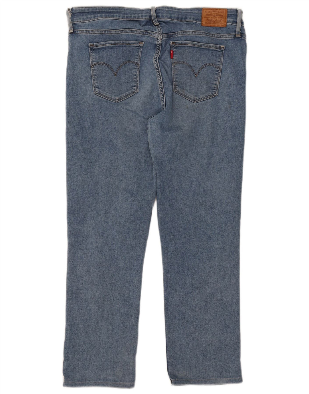 Levi's Damen 712 Crop Slim Jeans W31 L25 Blaue Baumwolle
