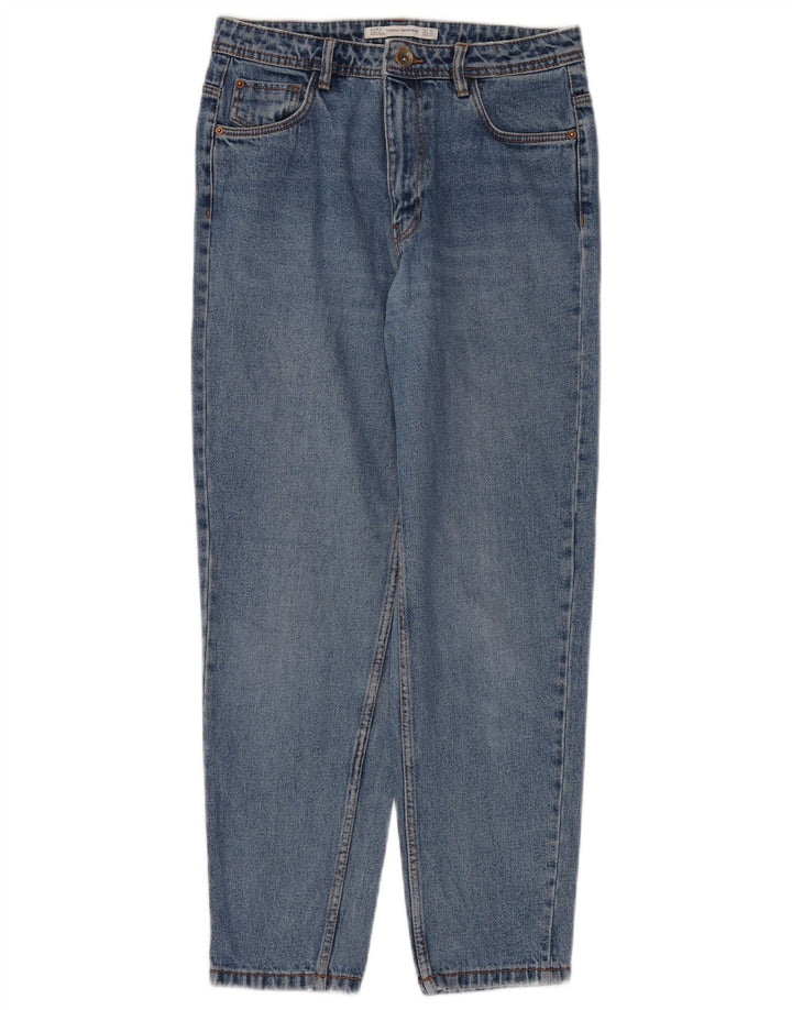 Zara Damen Tapered Jeans EU 38 Small W28 L28 Blau
