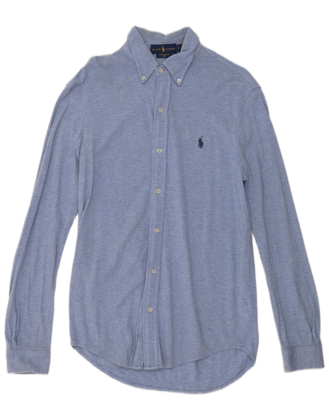 Ralph Lauren Herren-Hemd, klein, aus blauer Baumwolle