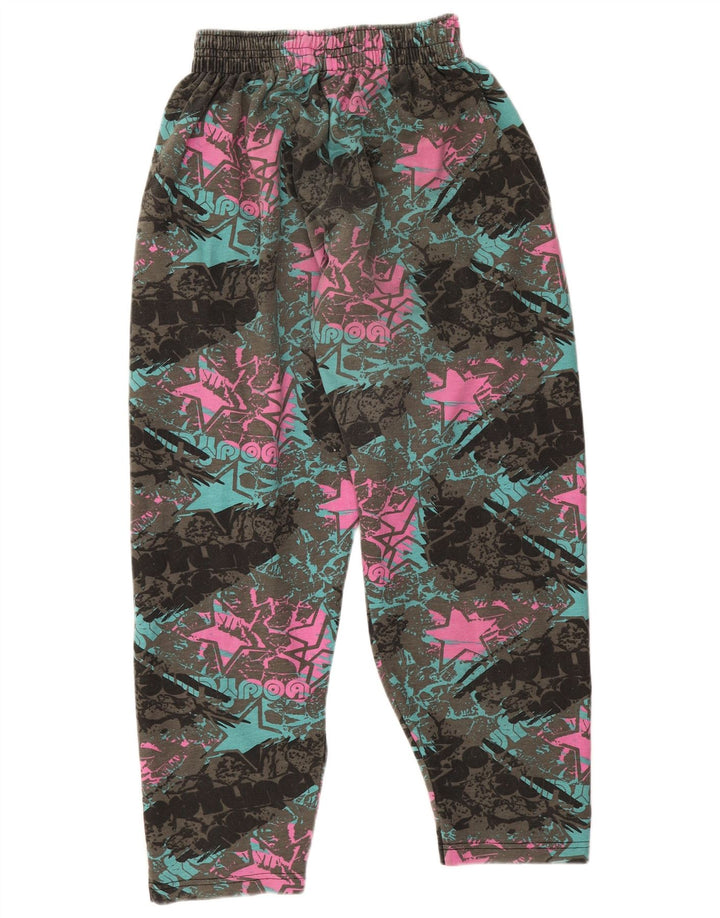 Vintage Damen Trainingshose UK 16 Groß Mehrfarbig Retro