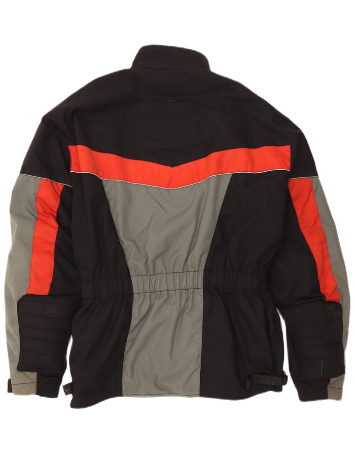 Vintage Herren Racer Jacke UK 40 Large Black Colourblock