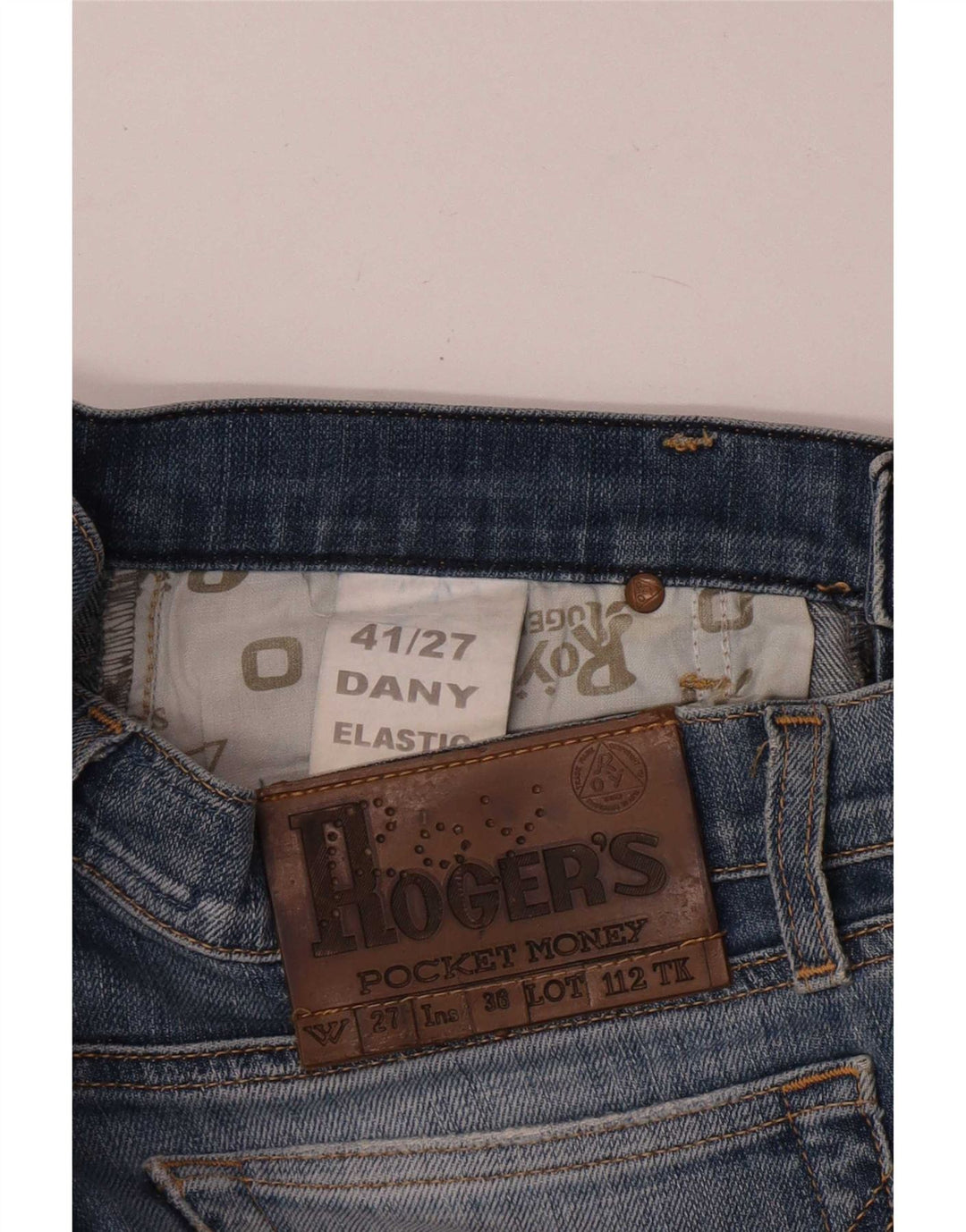 Roy Rogers Damen Slim Jeans IT 41 Small W27 L32 Blaue Baumwolle