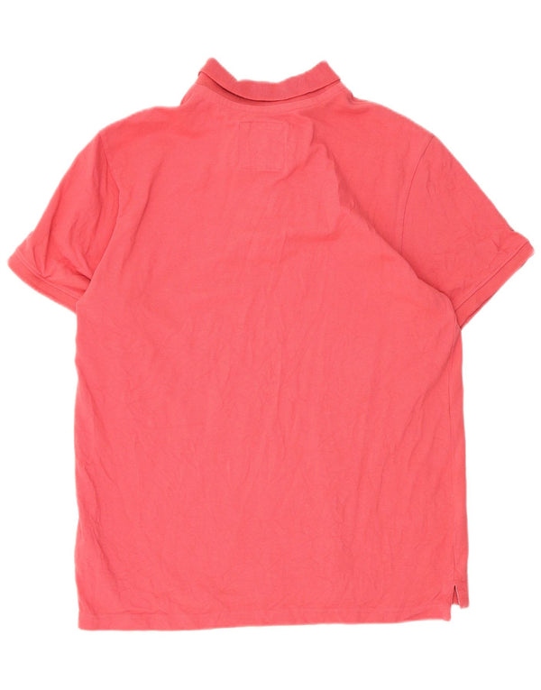 Crew Clothing Mens Polo Shirt Large Pink Cotton