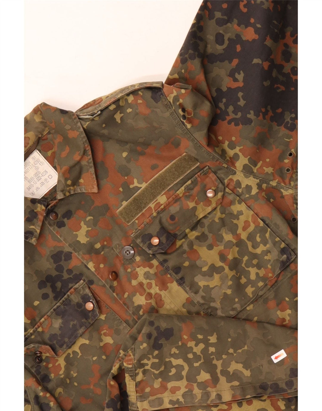 VINTAGE Herren Militärjacke UK 38 Medium Khaki Camouflage