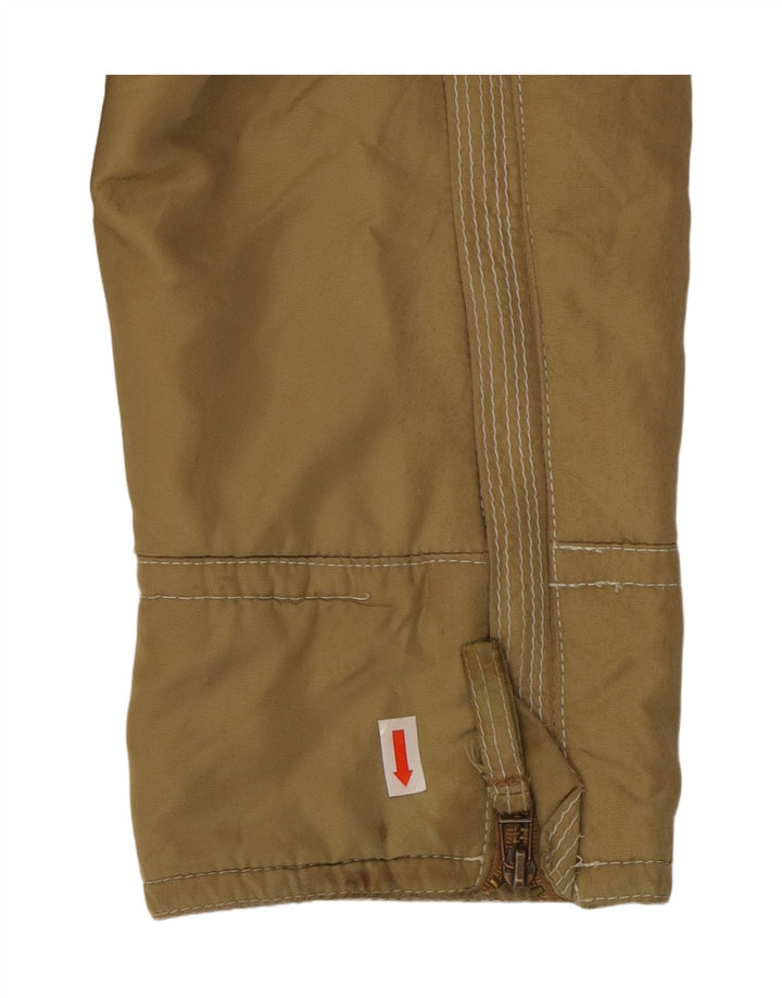 Zara Damen Wattierte Jacke UK 18 XL Beige Nylon