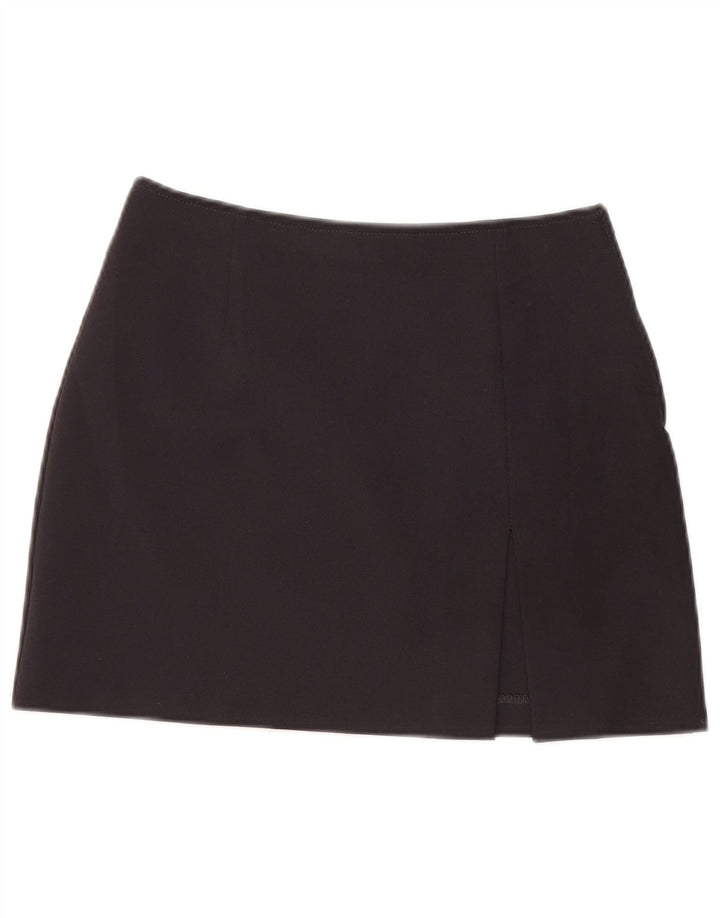 Sisley Damen Minirock IT 40 Small W26 Schwarz Polyester