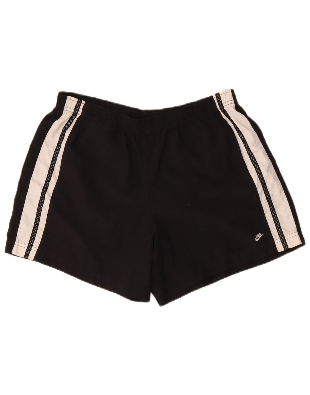 Nike Damen Sportshorts US 12/14 Large Schwarz Colourblock Polyester