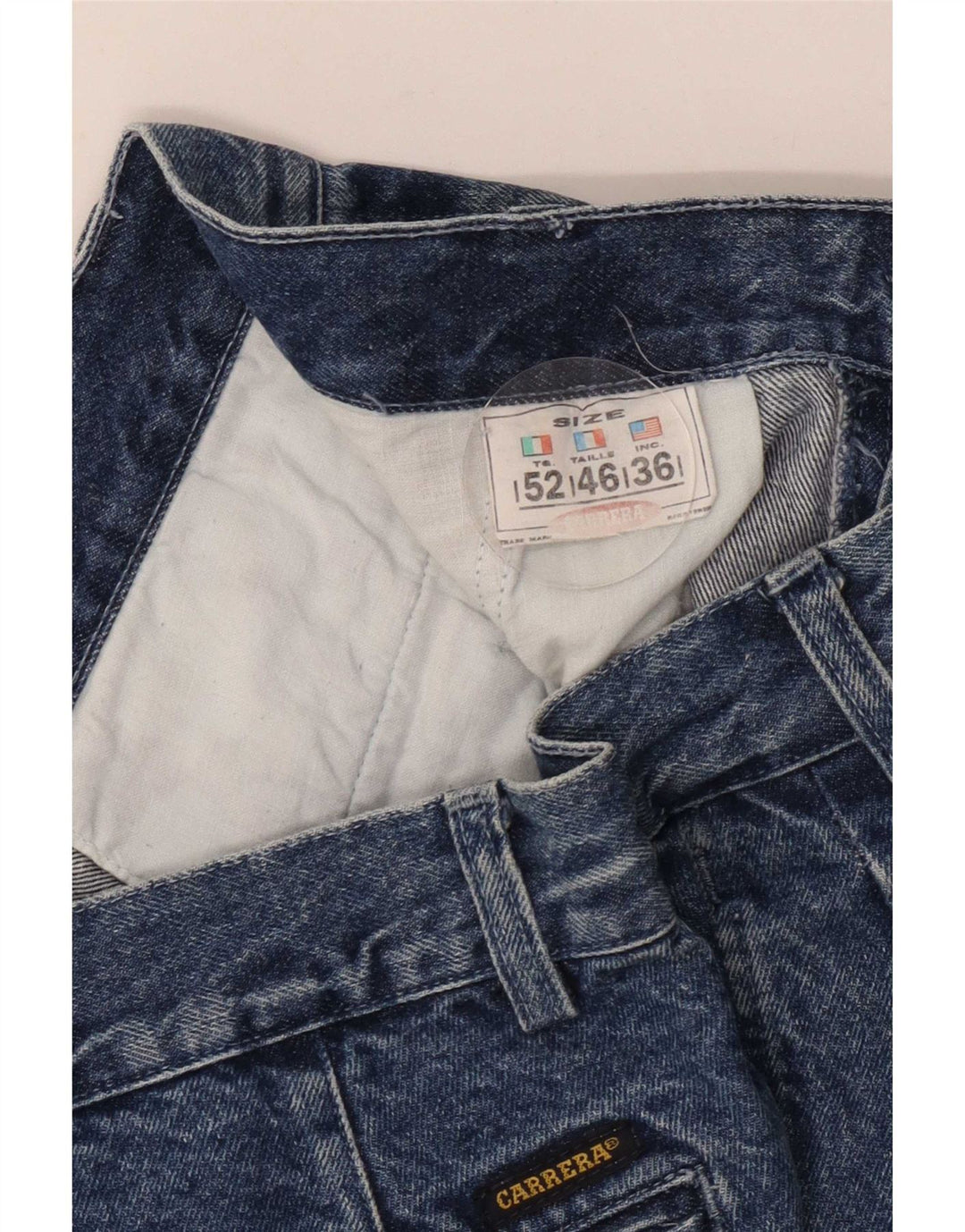 Carrera Herren Straight Jeans W32 L29 Blaue Baumwolle