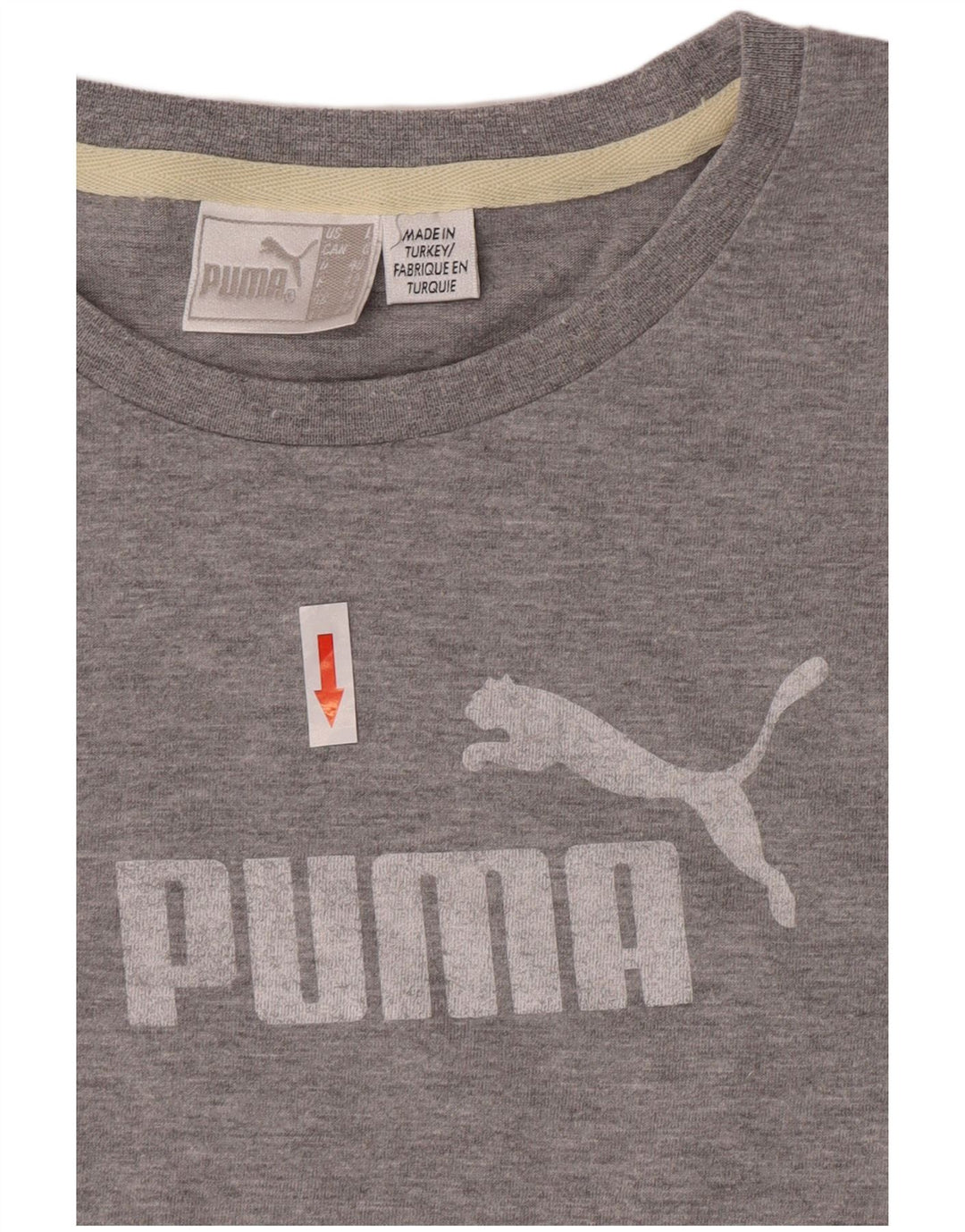 Puma Damen Graphic Top Langarm UK 14 Large Grau