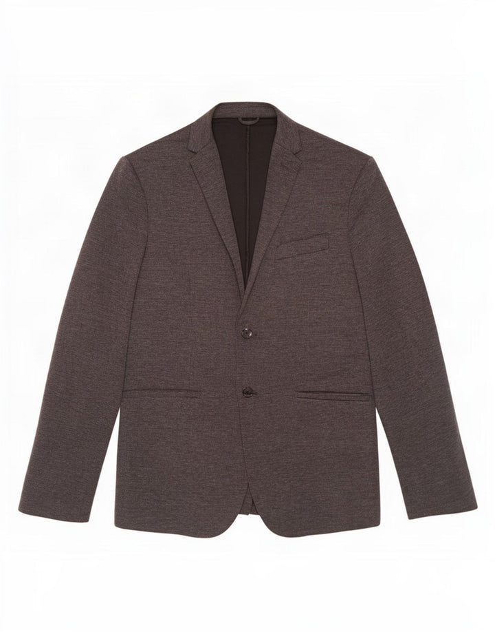 Zara Herren 2-Knopf-Blazerjacke UK 42 XL Graues Polyester