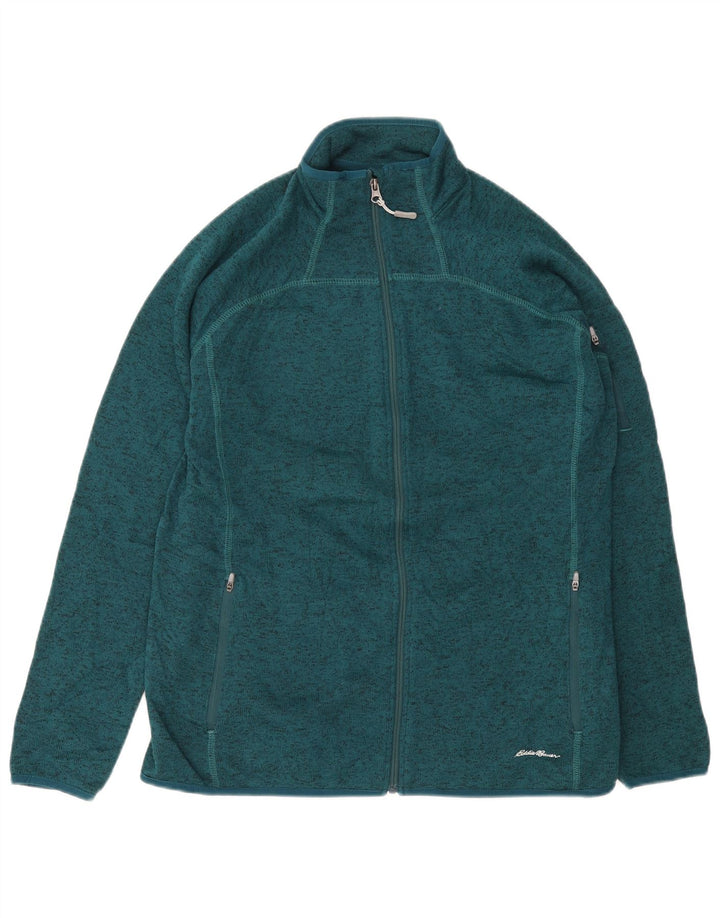 EDDIE BAUER Damen Trainingsanzug Top Jacke UK 18 XL Grün Polyester