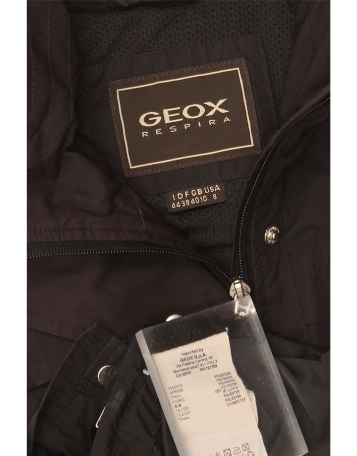 Geox Damen Respira Utility Jacke UK 10 Small Schwarz Polyester