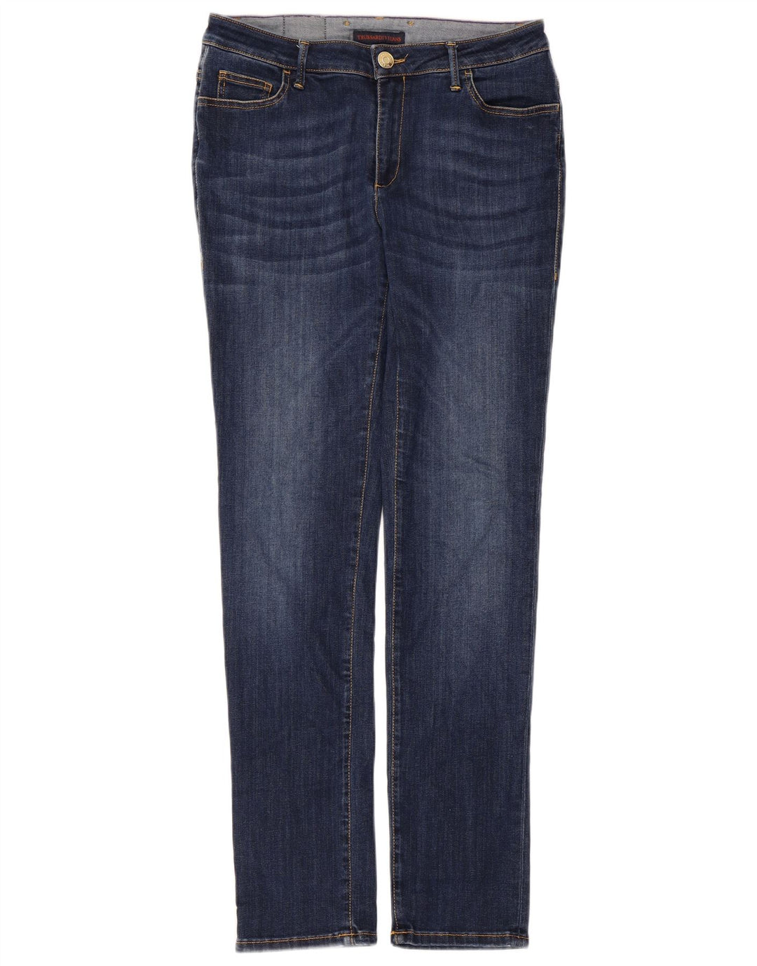Trussardi Damen Slim Jeans IT 43 Medium W29 L30 Blau