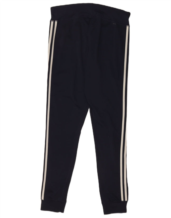 Adidas Damen Leggings UK 8 Small Marineblau Polyester