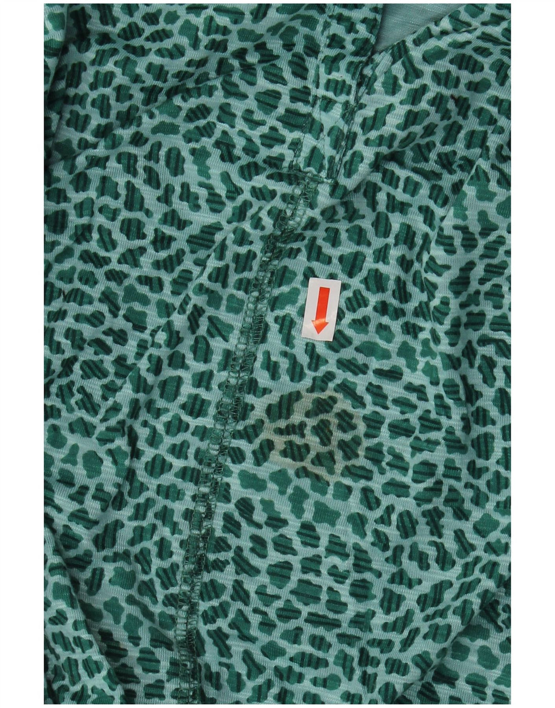 L.L.BEAN Damen-Blusenoberteil mit 3/4-Ärmeln, UK 22 3XL, grüner Tierdruck