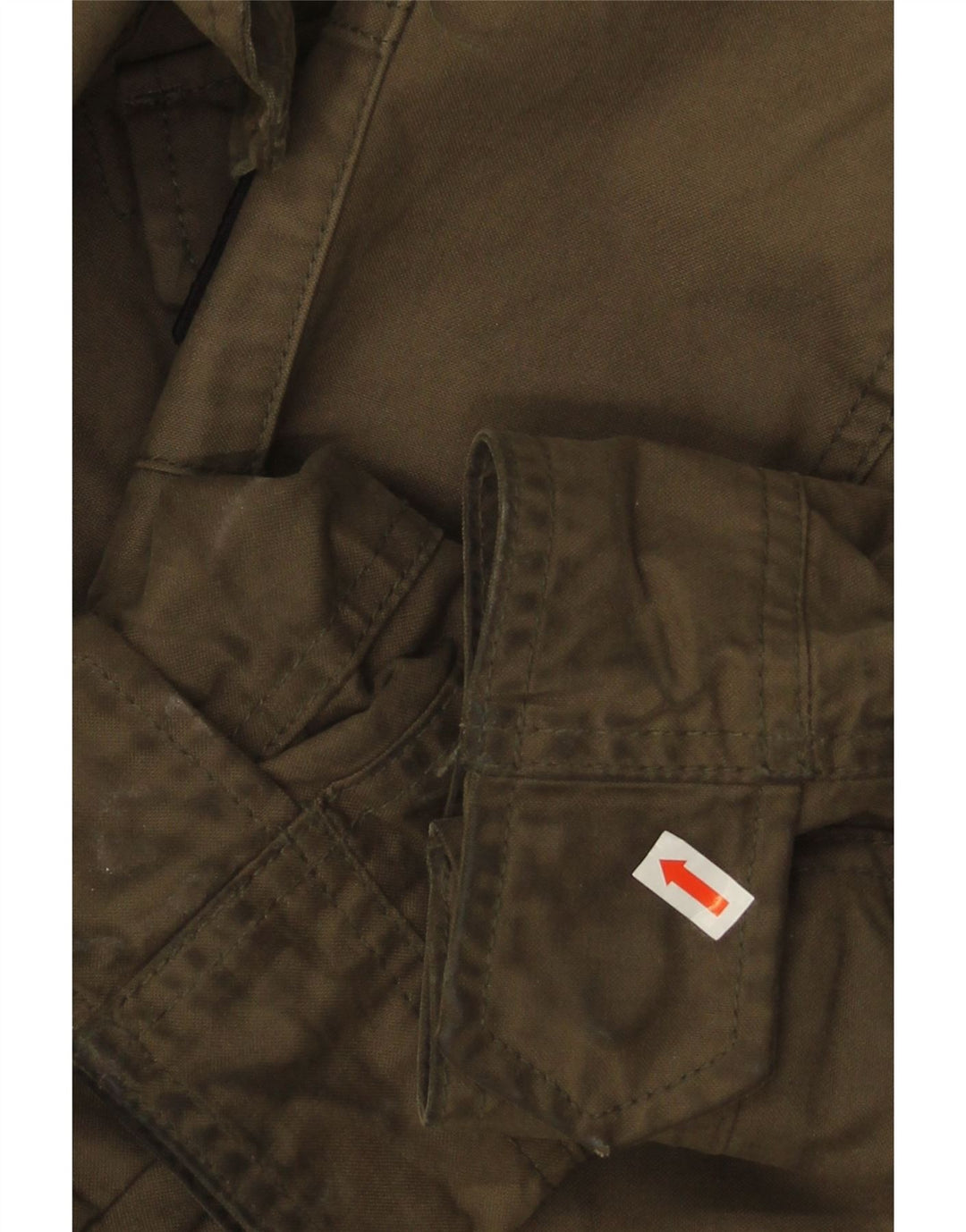 Superdry Herren Militärjacke UK 40 Large Khaki Baumwolle