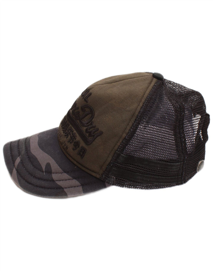 Superdry Herren Trucker Cap mit Grafik, Einheitsgröße, Khaki, Viskose