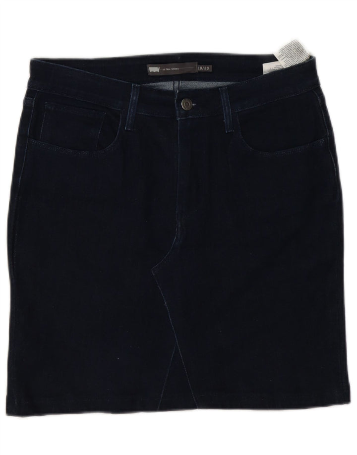 Levi's Damen-Jeansrock W30 aus mittelblauer Baumwolle in Marineblau