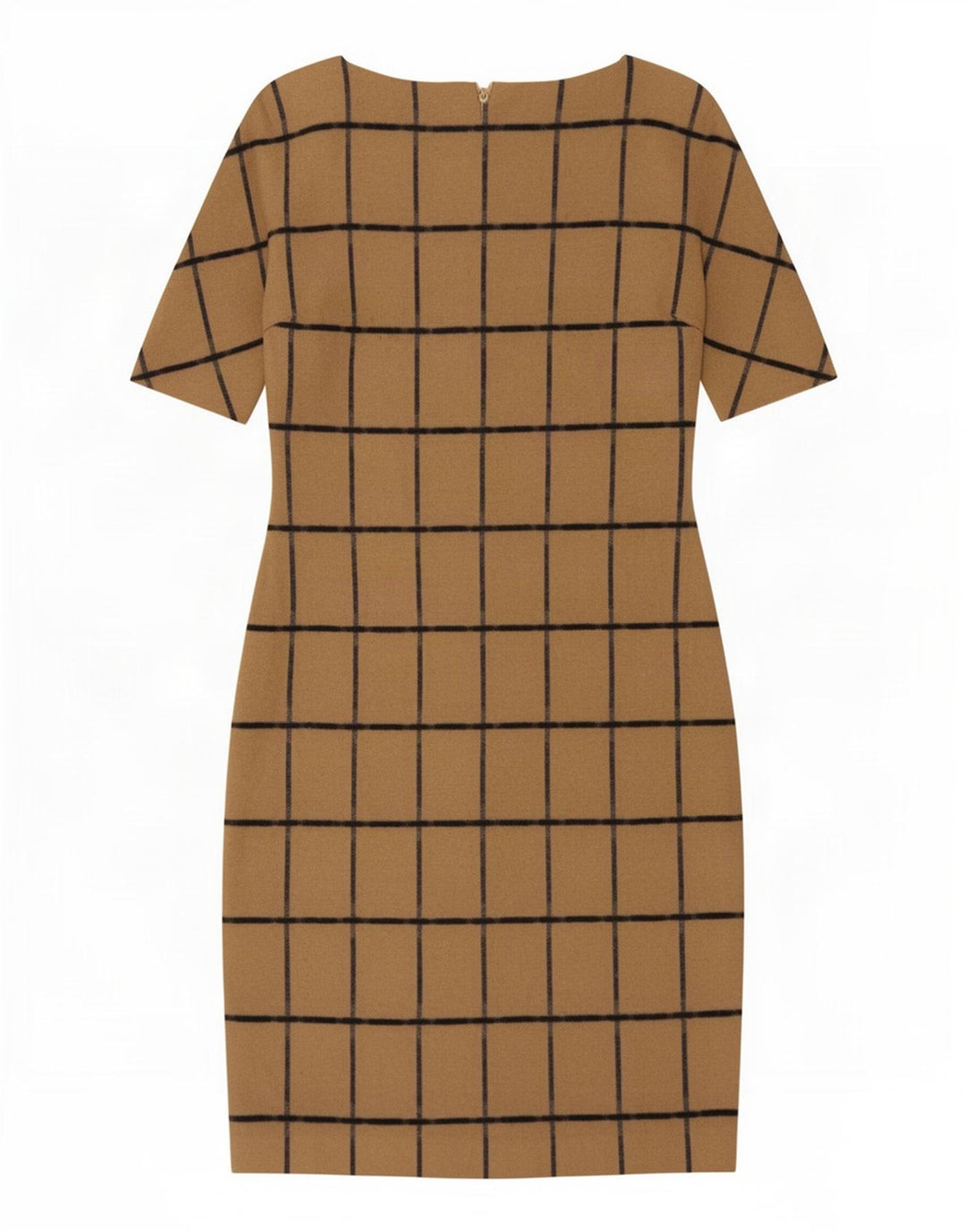 Zara Damen Etuikleid UK 14 Large Brown Check