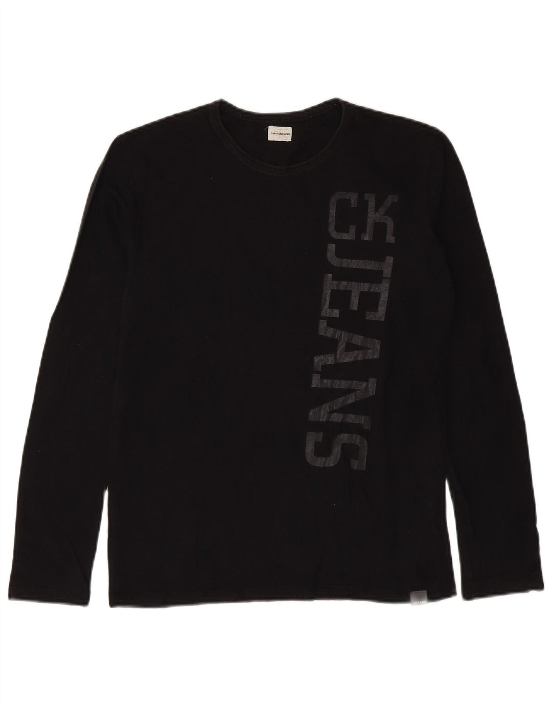 Calvin Klein Jeans Herren Graphic Top Langarm Small Schwarz