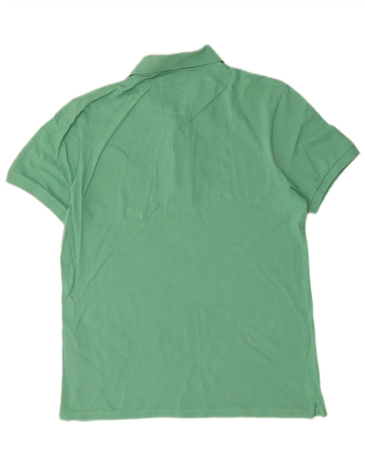 Lyle & Scott Herren-Poloshirt aus mittelgrüner Baumwolle