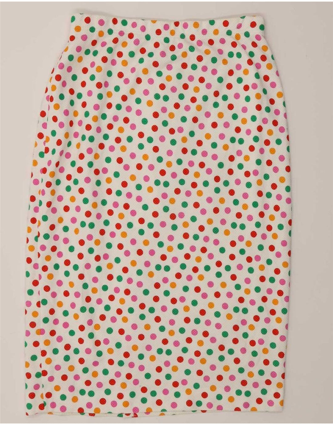Liola Damen 4-Knopf-2-teiliges Rock-Set IT 46 Large W28 Weiß gepunktet