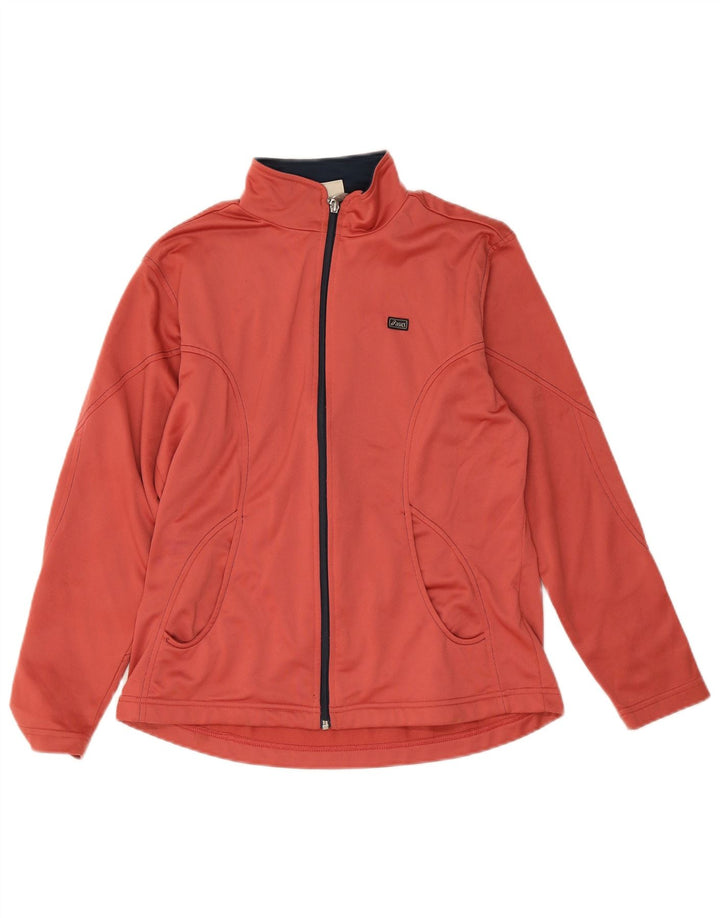 Asics Mädchen-Trainingsanzug-Top-Jacke, 13–14 Jahre, rosa Polyester