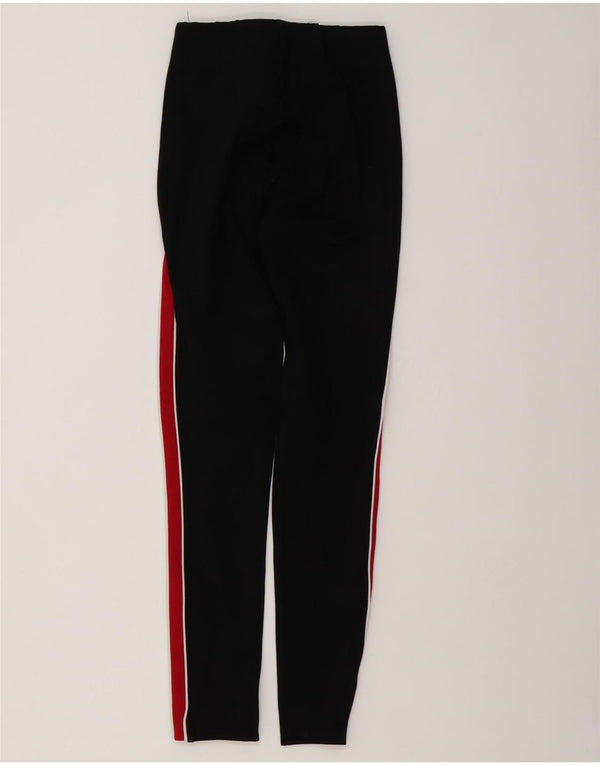 Zara Damen Trafaluc Leggings UK 4 XS Schwarz Colourblock Viskose
