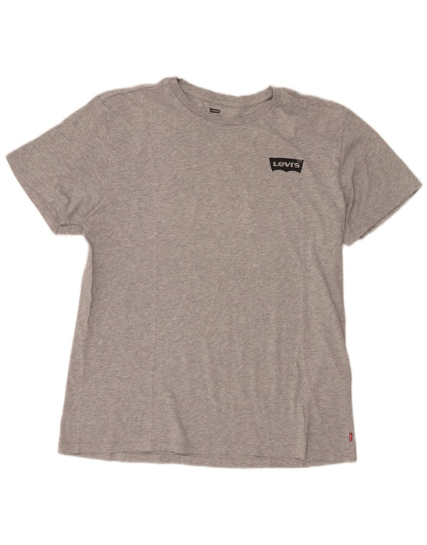 Levi's Damen T-Shirt Top UK 18 XL Grau Baumwolle