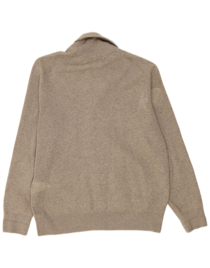 MARKS & SPENCER Herren-Cardigan-Pullover UK 44/46 XL Graues Polyester