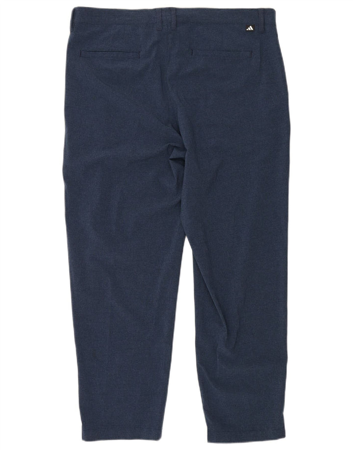 Adidas Herren Straight Chino Hose W36 L28 Marineblau Polyester